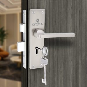 6401: MLS-SS KY 8” HUNK SS Mortise Lock Set