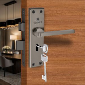 6403: MLS-SS KY 8” HUNK MB Mortise Lock Set