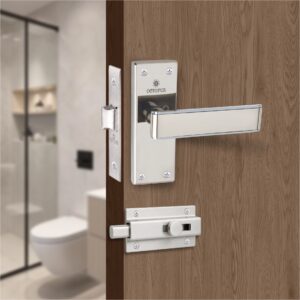 BLS-SSP 5” GLOOMY SS Bathroom Latch Plate Set
