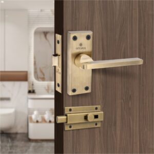 BLS-SSP 5” HUNK AB Bathroom Latch Plate Set