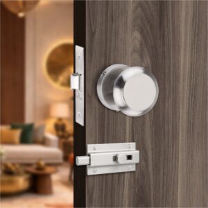 BLS-SSK SS Bathroom Latch Knob Set